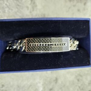 Swarovski Men's Silver-Tone Bracelet